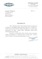 Referencja Enegropol-TP Elbud SA